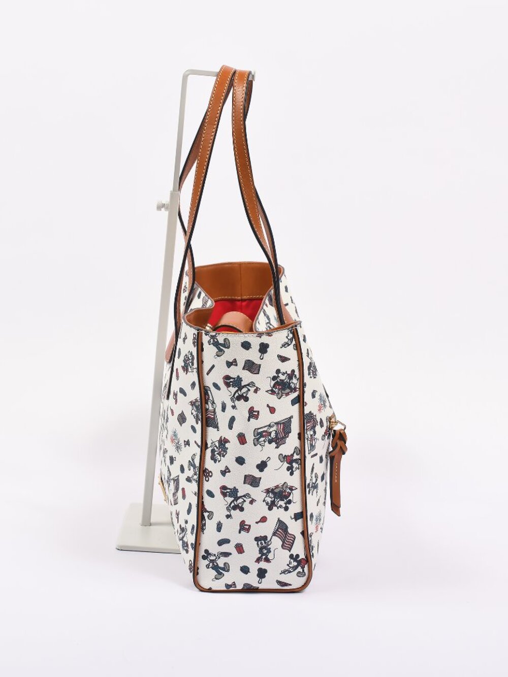 Disney Dooney & Bourke Mickey Minnie Americana Patriotic Tote Bag NWOT - Picture 4 of 8